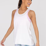 Polo Sin Mangas Para Mujer Tank Cloe Blanco Bsoul