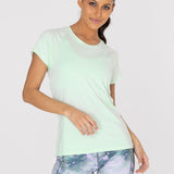 Polo Manga Corta Para Mujer  T-Shirt Round Neck Verde Bsoul