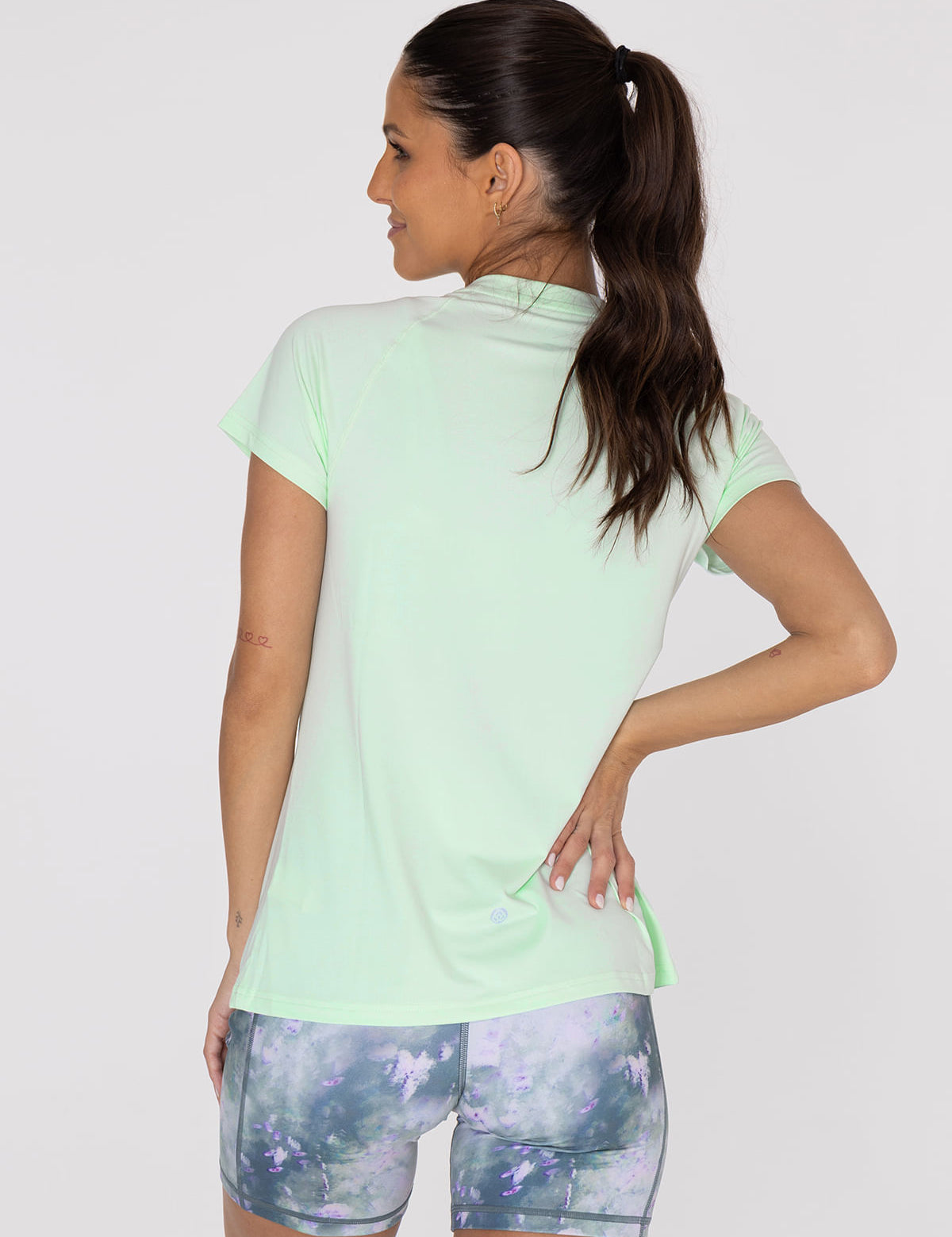 Polo Manga Corta Para Mujer  T-Shirt Round Neck Verde Bsoul