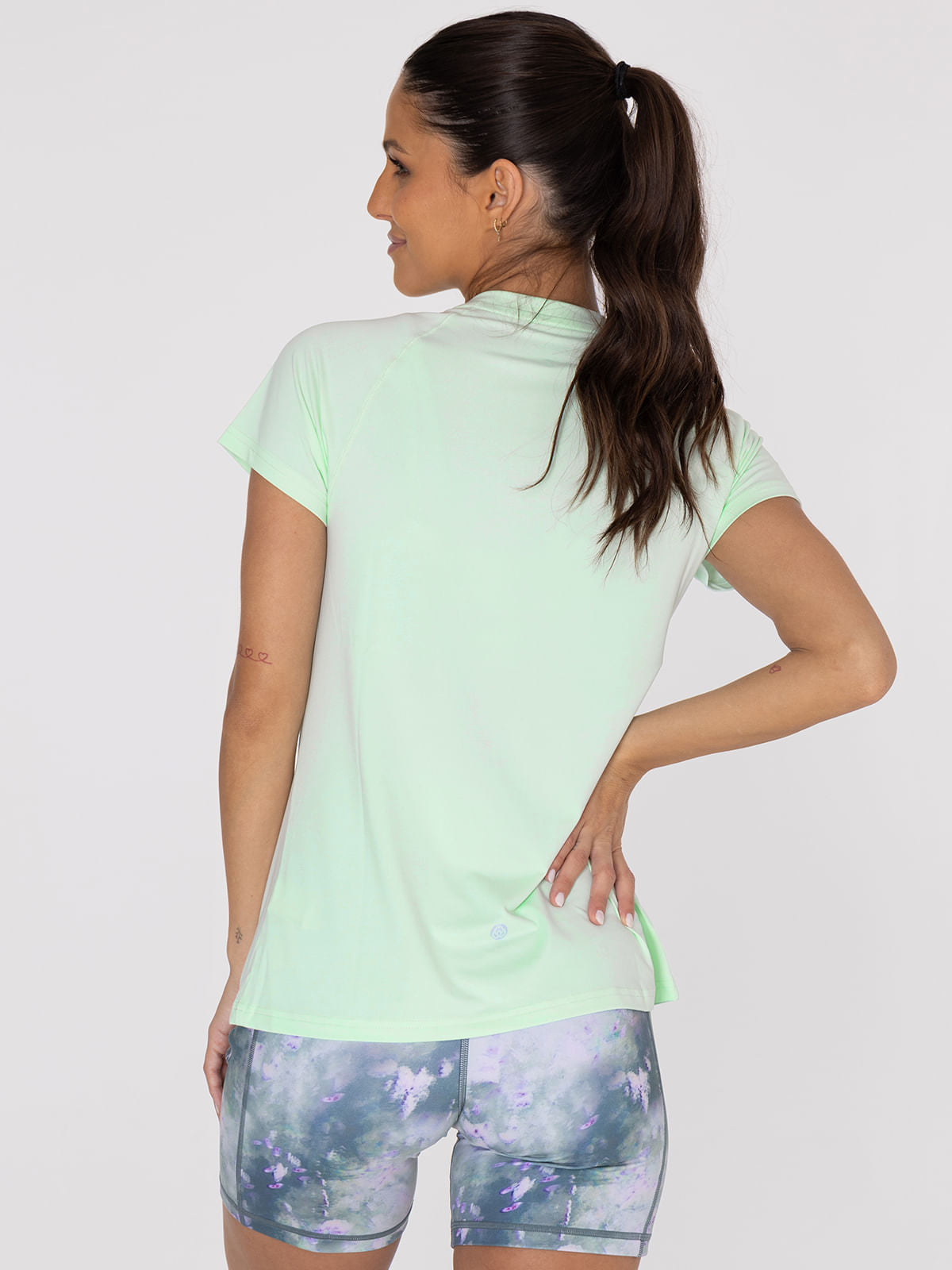 Polo Manga Corta Para Mujer  T-Shirt Round Neck Verde Bsoul