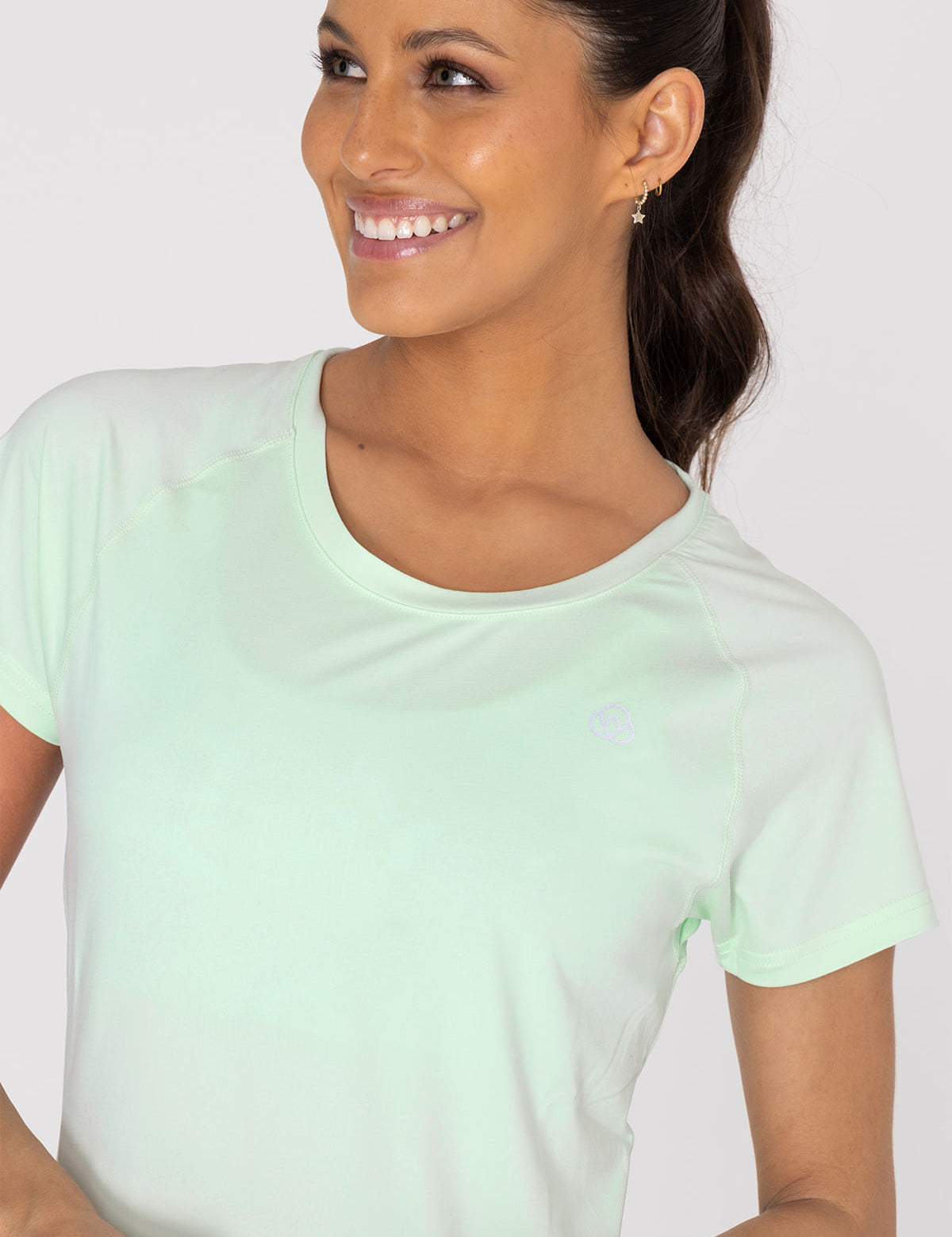 Polo Manga Corta Para Mujer  T-Shirt Round Neck Verde Bsoul