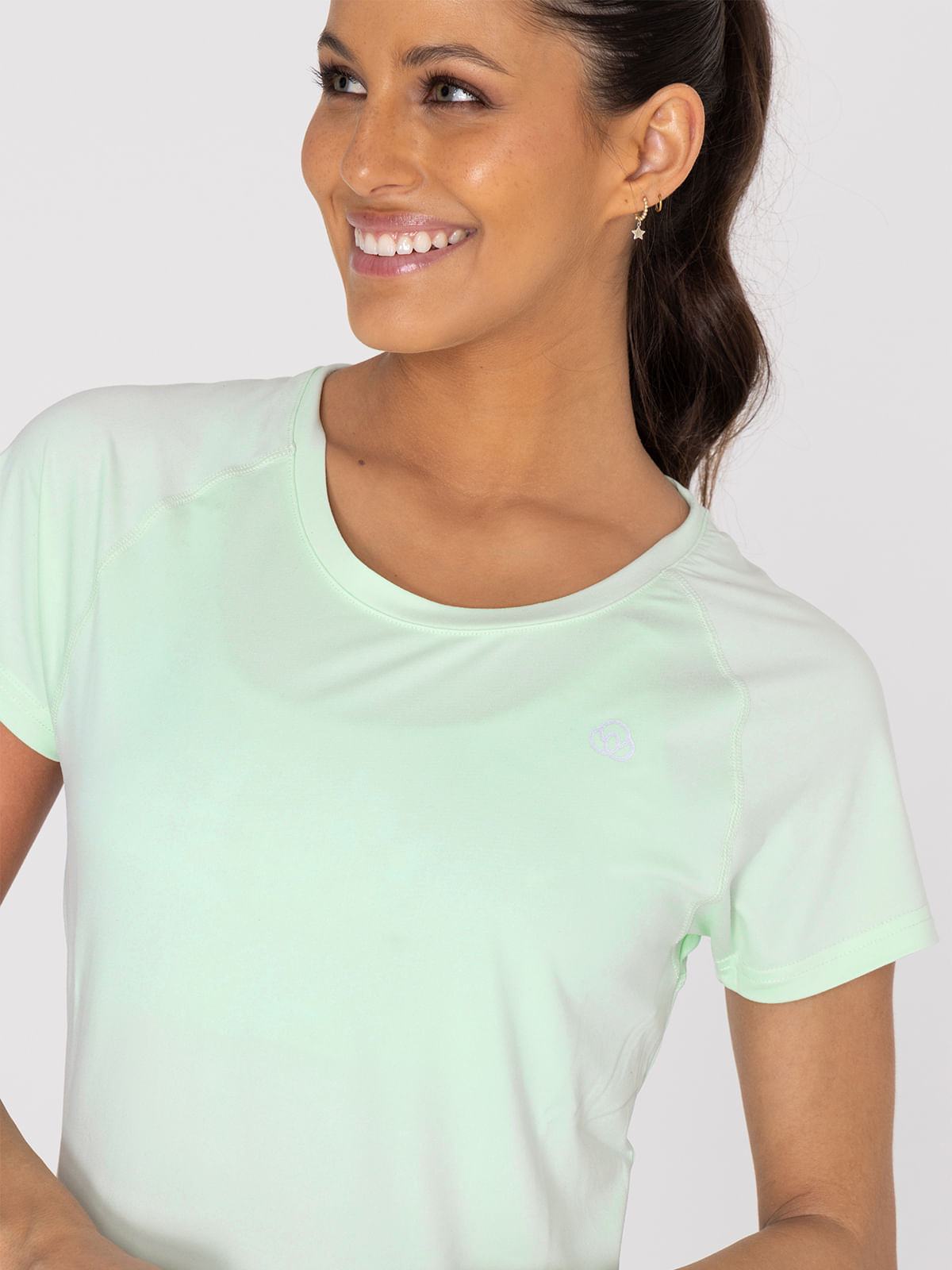 Polo Manga Corta Para Mujer  T-Shirt Round Neck Verde Bsoul