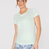 Polo Manga Corta Para Mujer  T-Shirt Round Neck Verde Bsoul