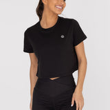 Polo Manga Corta Para Mujer  Basic T-Shirt Zia Negro Bsoul