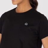 Polo Manga Corta Para Mujer  Basic T-Shirt Zia Negro Bsoul