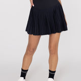 Falda Para Mujer Court Pleated Skirt Negro Bsoul