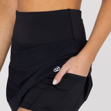 Falda Para Mujer Court Isi Negro Bsoul