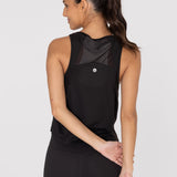 Polo Sin Mangas Para Mujer  Vest Zia Negro Bsoul