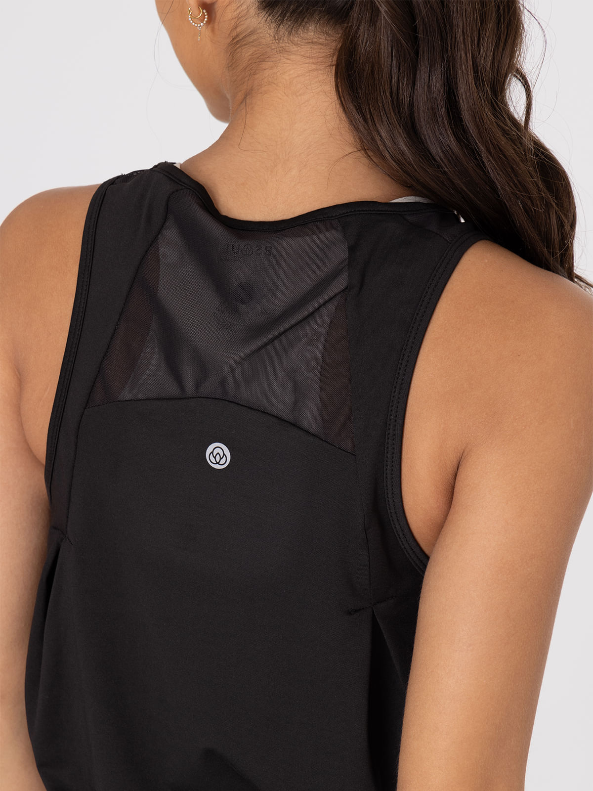 Polo Sin Mangas Para Mujer  Vest Zia Negro Bsoul