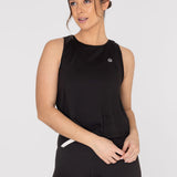 Polo Sin Mangas Para Mujer  Vest Zia Negro Bsoul