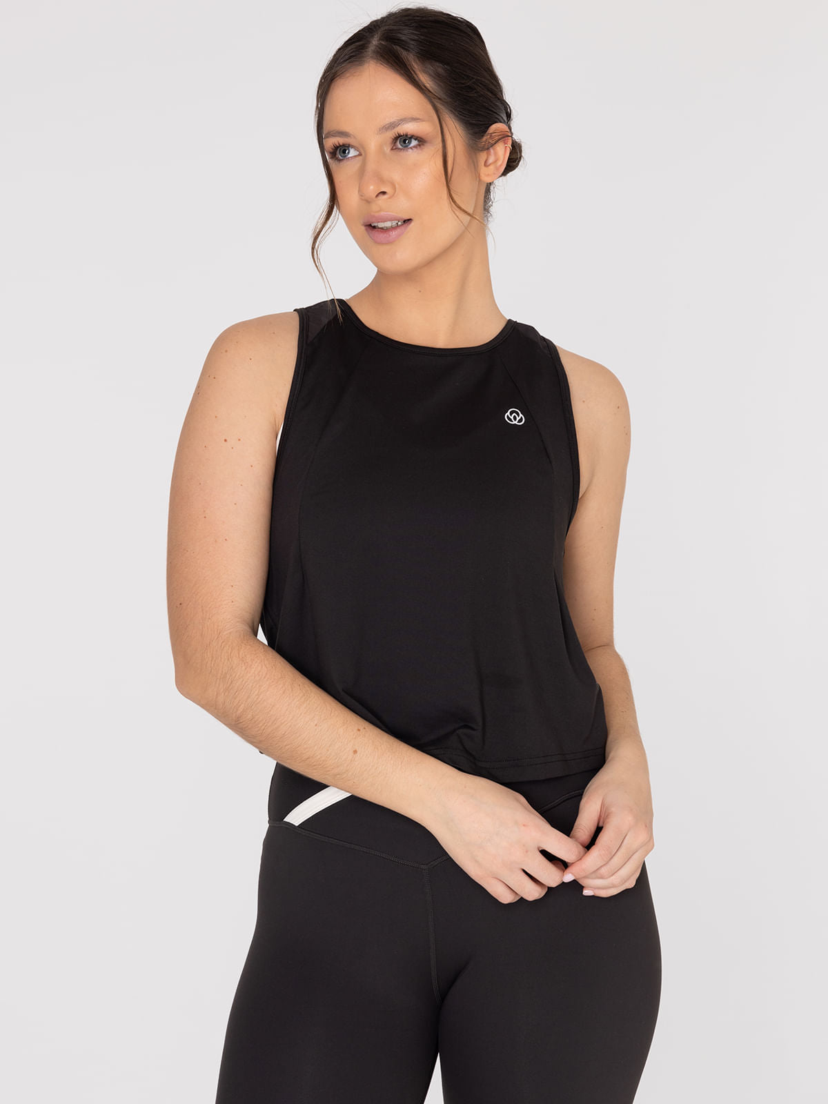 Polo Sin Mangas Para Mujer  Vest Zia Negro Bsoul