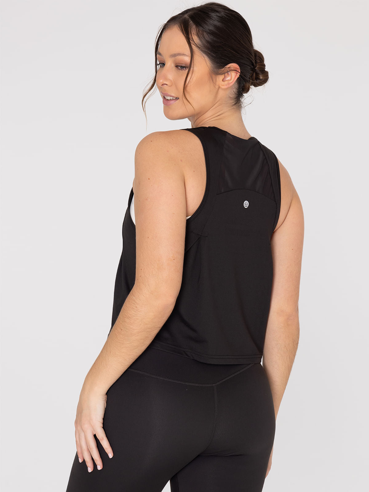 Polo Sin Mangas Para Mujer  Vest Zia Negro Bsoul