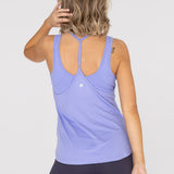 Polo Sin Mangas Para Mujer  Tank Veda Morado Bsoul
