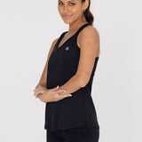 Polo Sin Mangas Para Mujer  Tank Veda Negro Bsoul