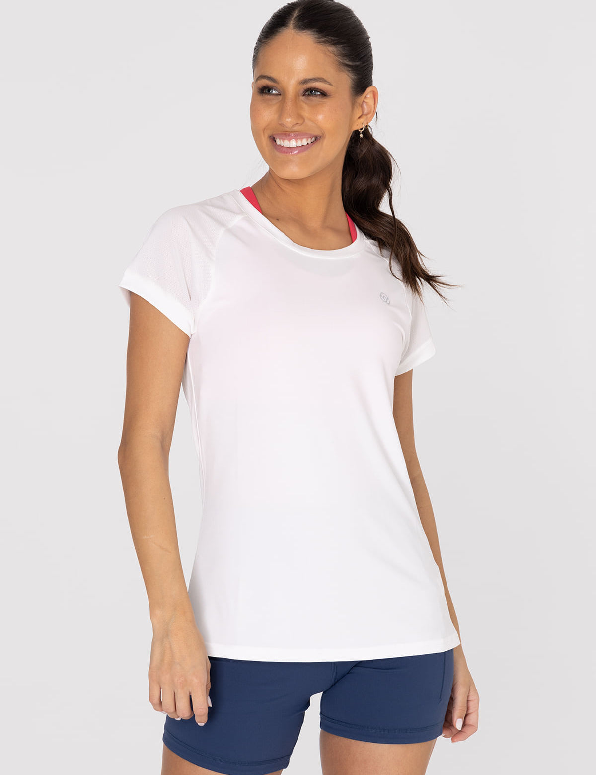 Polo Manga Corta Para Mujer  V-Neck Blanco Bsoul
