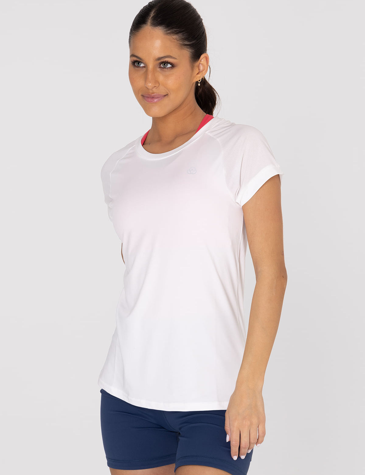 Polo Manga Corta Para Mujer  V-Neck Blanco Bsoul