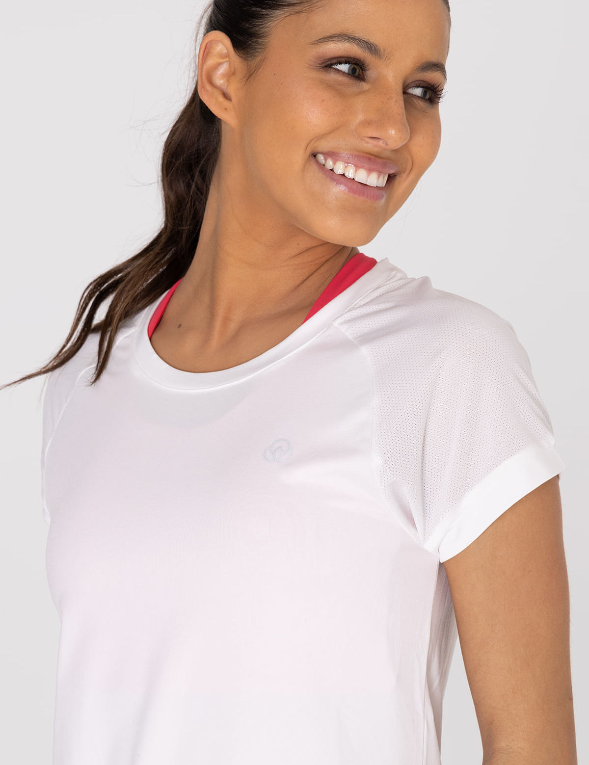 Polo Manga Corta Para Mujer  V-Neck Blanco Bsoul