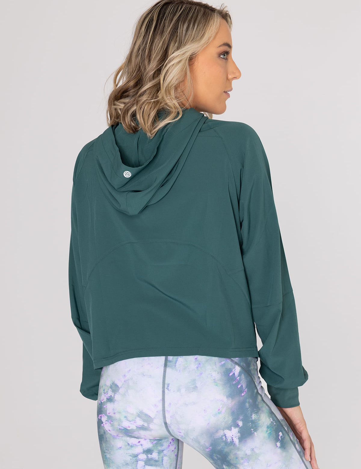 Hoodie Para Mujer  Half Zip Demi Verde Bsoul