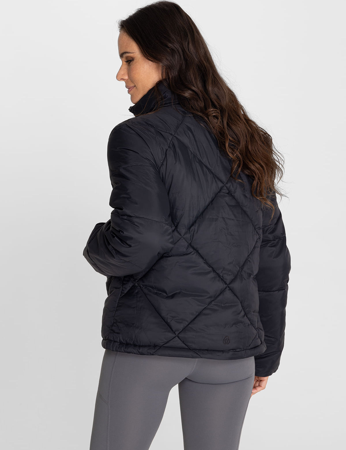 Casaca Para Mujer  Quilted Negro Bsoul