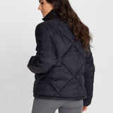 Casaca Para Mujer  Quilted Negro Bsoul