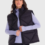 Chaleco Para Mujer Quilted Negro Bsoul