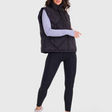 Chaleco Para Mujer Quilted Negro Bsoul