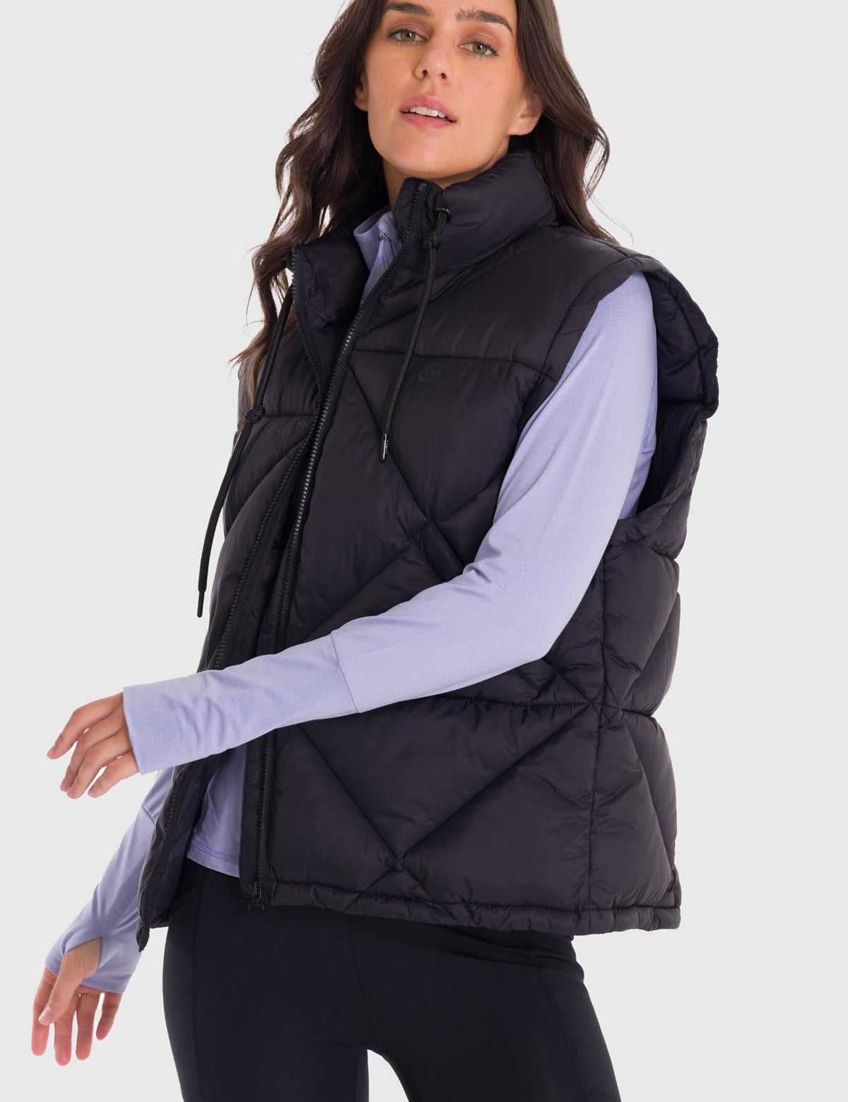 Chaleco Para Mujer Quilted Negro Bsoul