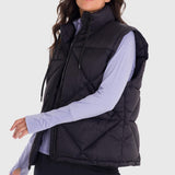 Chaleco Para Mujer Quilted Negro Bsoul