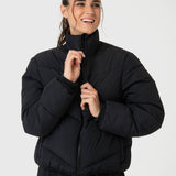 Casaca Para Mujer Puffa Negro Bsoul