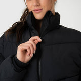 Casaca Para Mujer Puffa Negro Bsoul