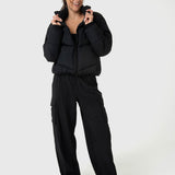 Casaca Para Mujer Puffa Negro Bsoul