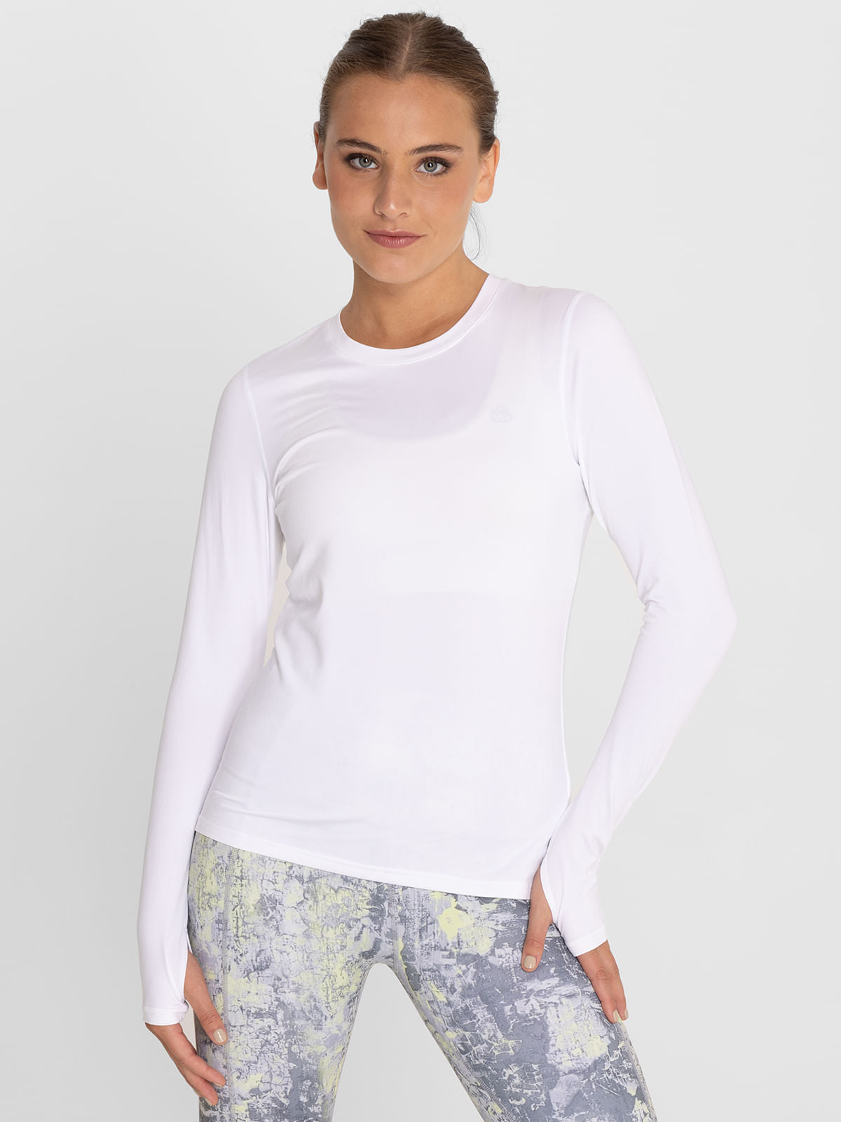 Polo Manga Larga Para Mujer First Layer Blanco Bsoul