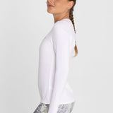 Polo Manga Larga Para Mujer First Layer Blanco Bsoul