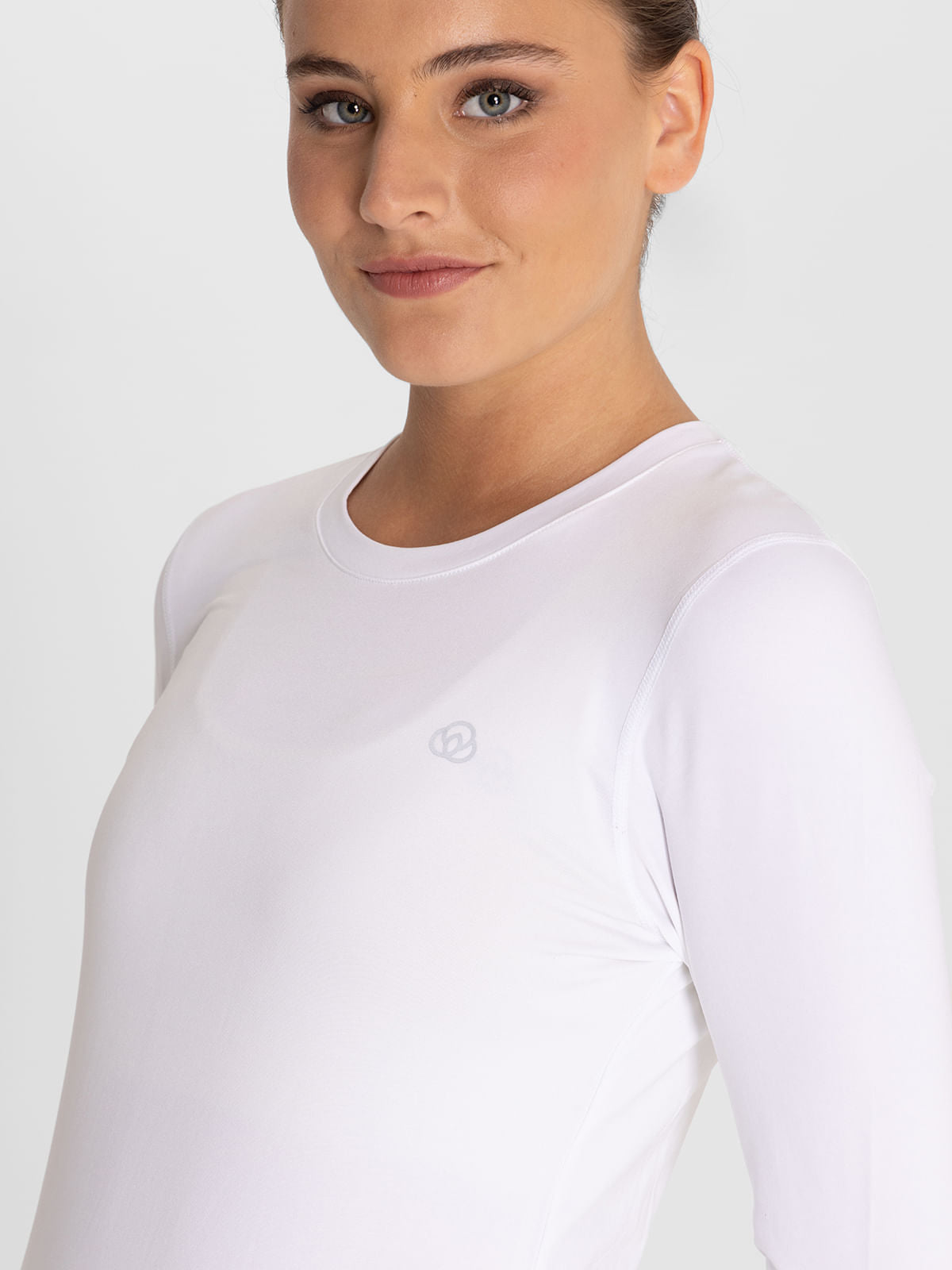 Polo Manga Larga Para Mujer First Layer Blanco Bsoul