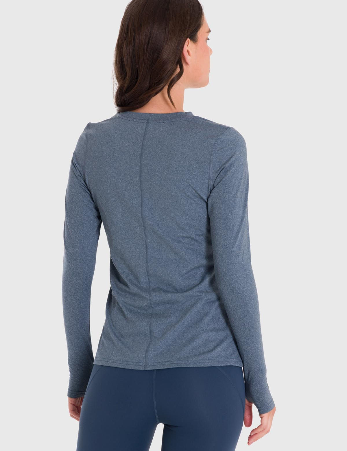 Polo Manga Larga Para Mujer First Layer Azul Bsoul
