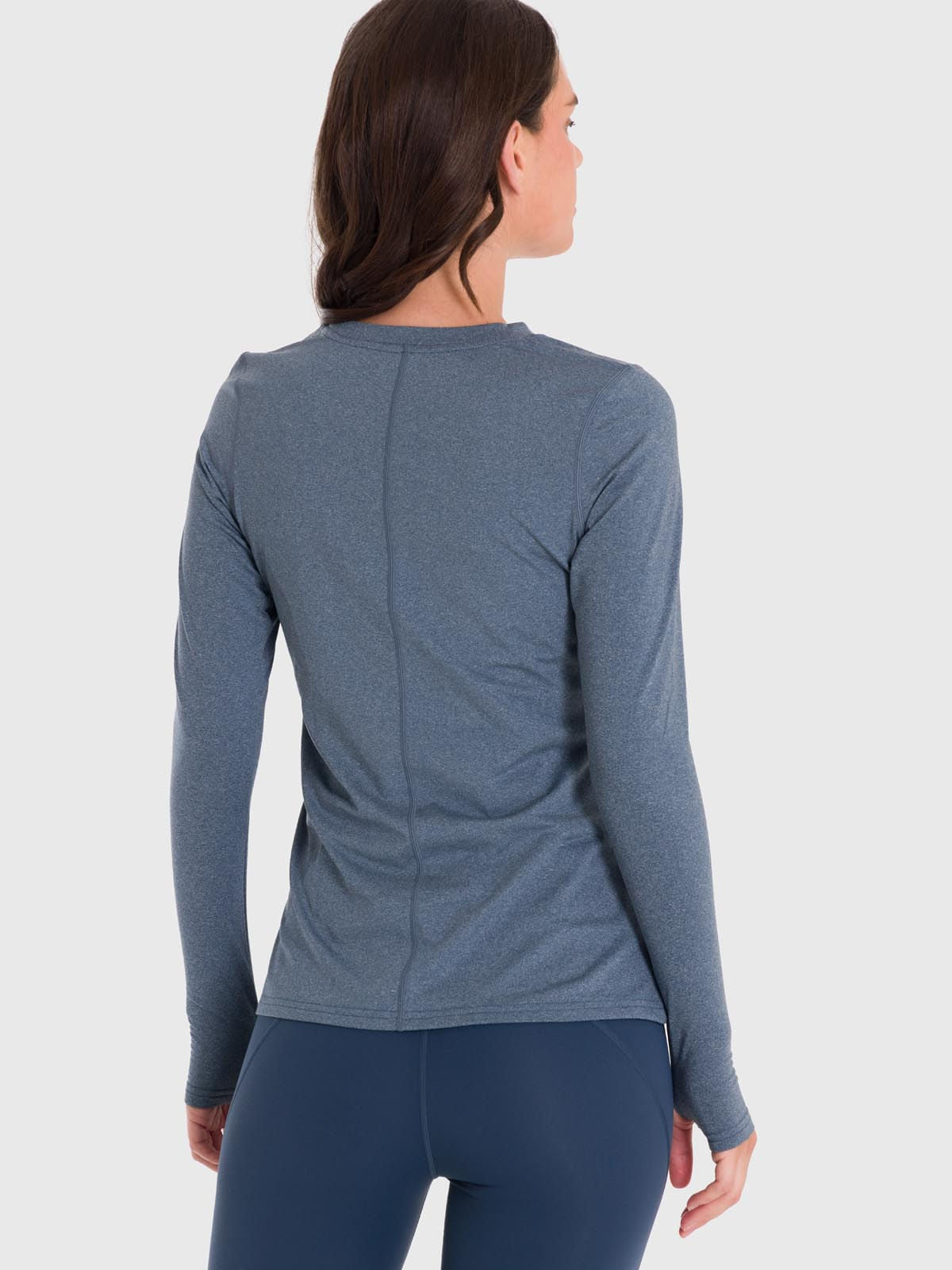 Polo Manga Larga Para Mujer First Layer Azul Bsoul