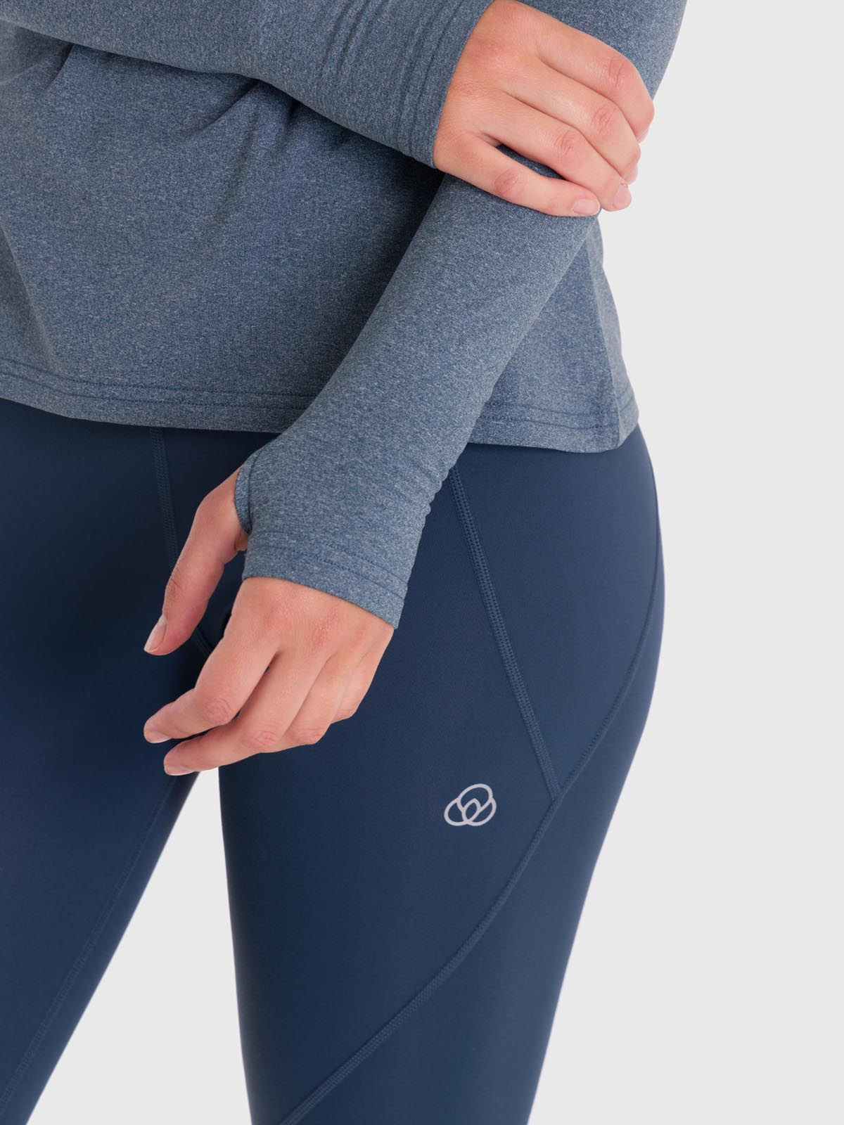 Polo Manga Larga Para Mujer First Layer Azul Bsoul