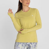 Polo Manga Larga Para Mujer  First Layer Verde Bsoul