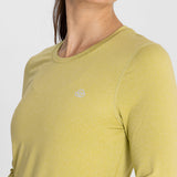 Polo Manga Larga Para Mujer  First Layer Verde Bsoul