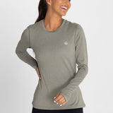 Polo Manga Larga Para Mujer  First Layer Verde Bsoul