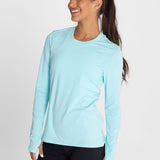 Polo Manga Larga Para Mujer  First Layer Celeste Bsoul