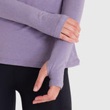Polo Manga Larga Para Mujer First Layer Morado Bsoul