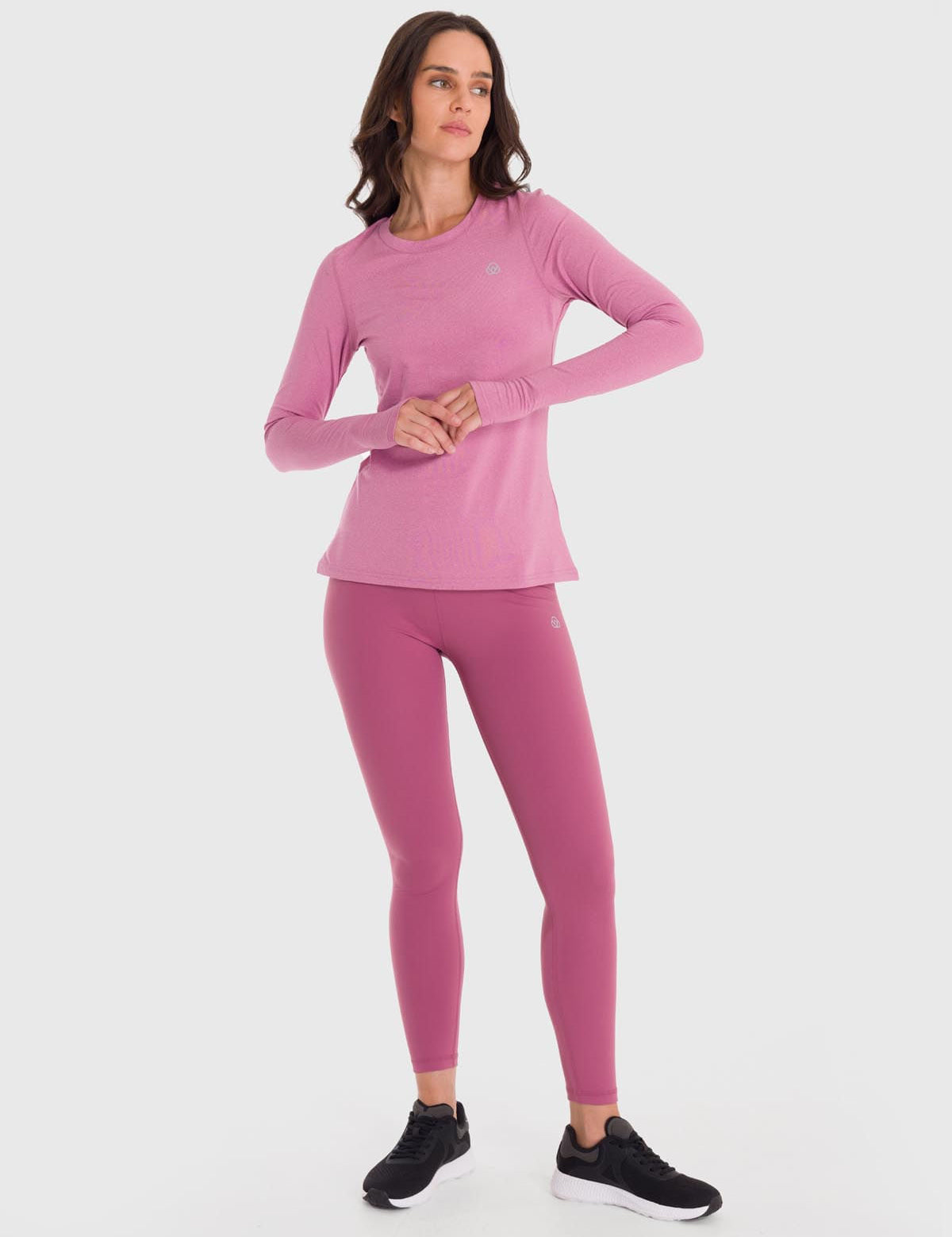 Polo Manga Larga Para Mujer First Layer Rosado Bsoul