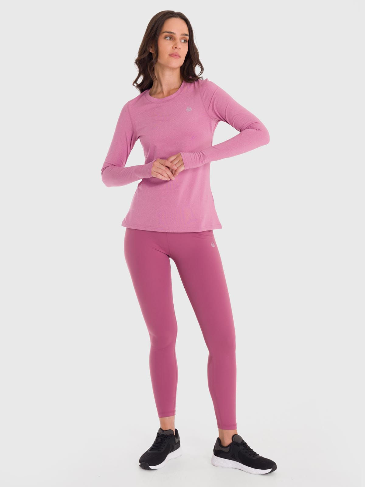 Polo Manga Larga Para Mujer First Layer Rosado Bsoul