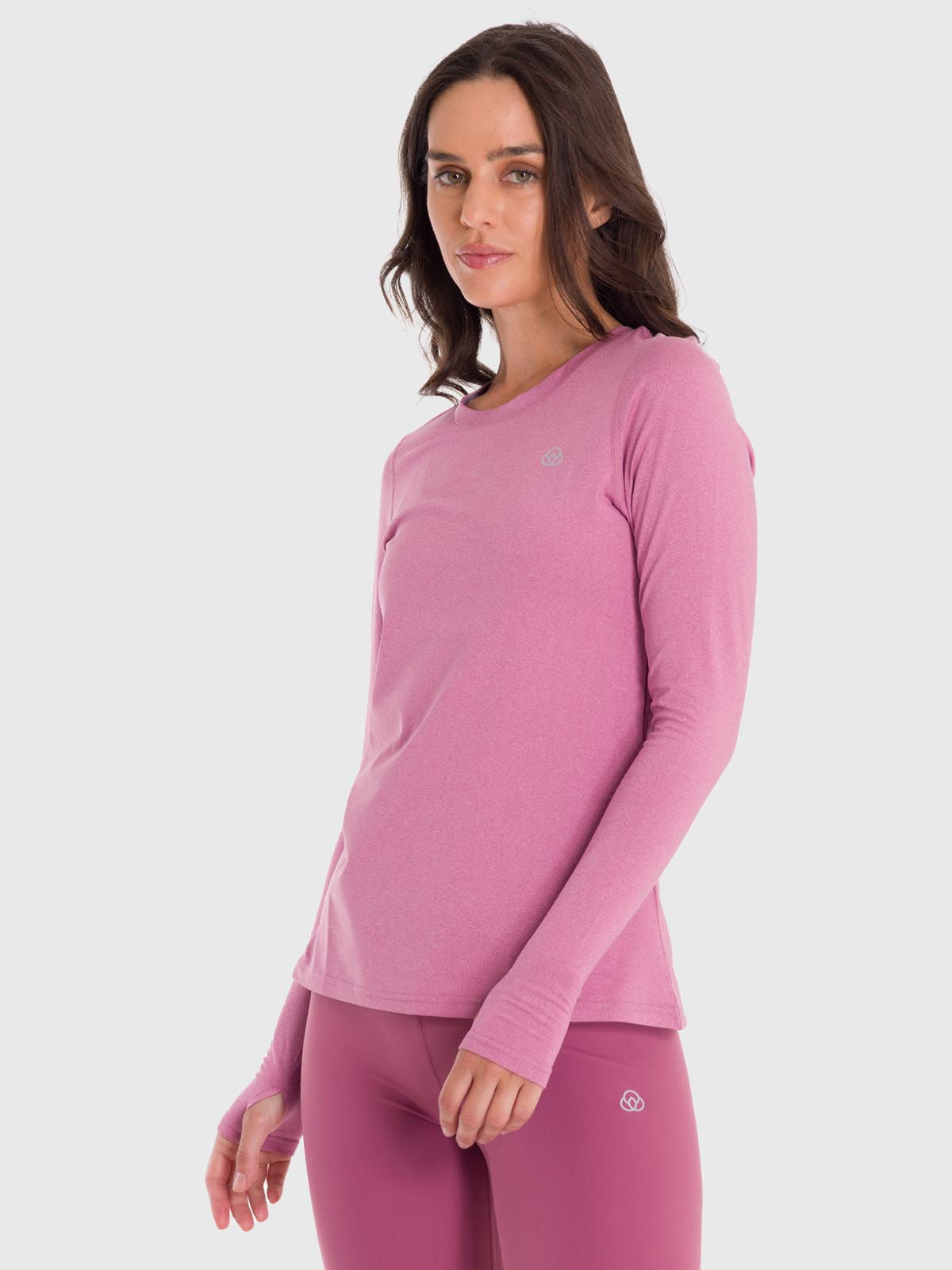 Polo Manga Larga Para Mujer First Layer Rosado Bsoul