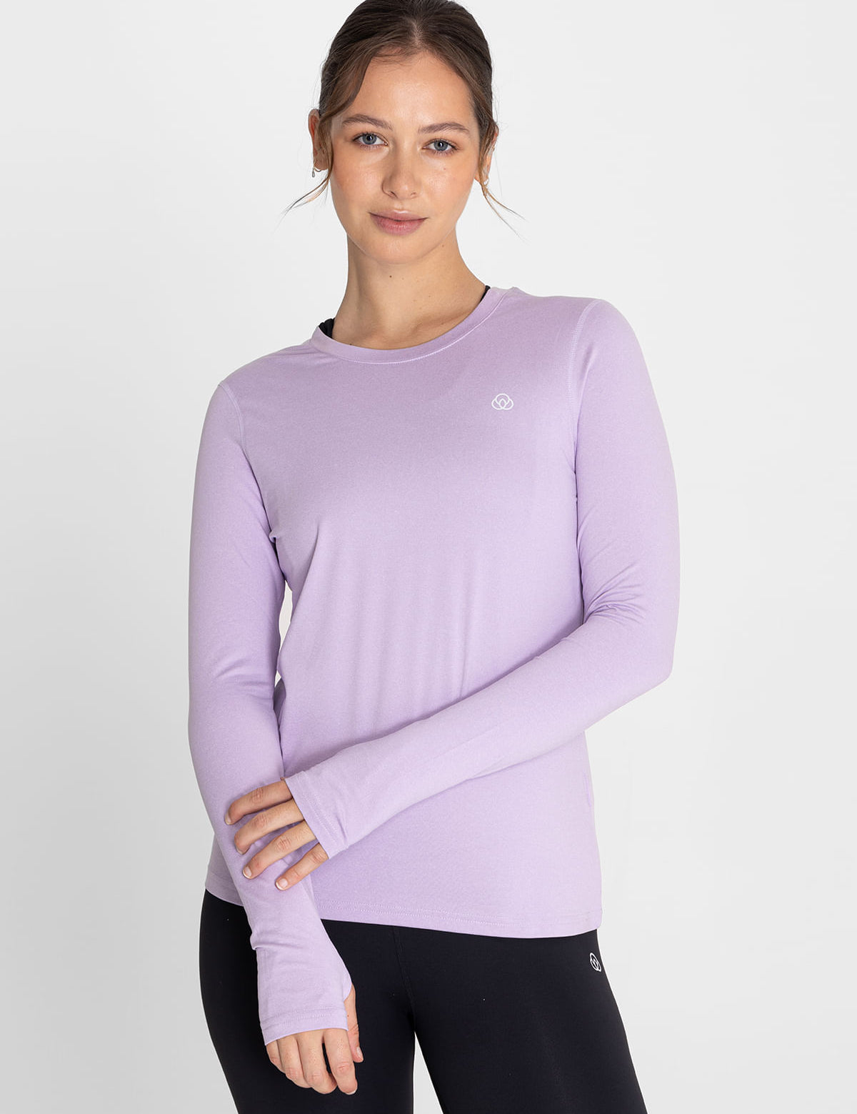 Polo Manga Larga Para Mujer  First Layer Morado Bsoul