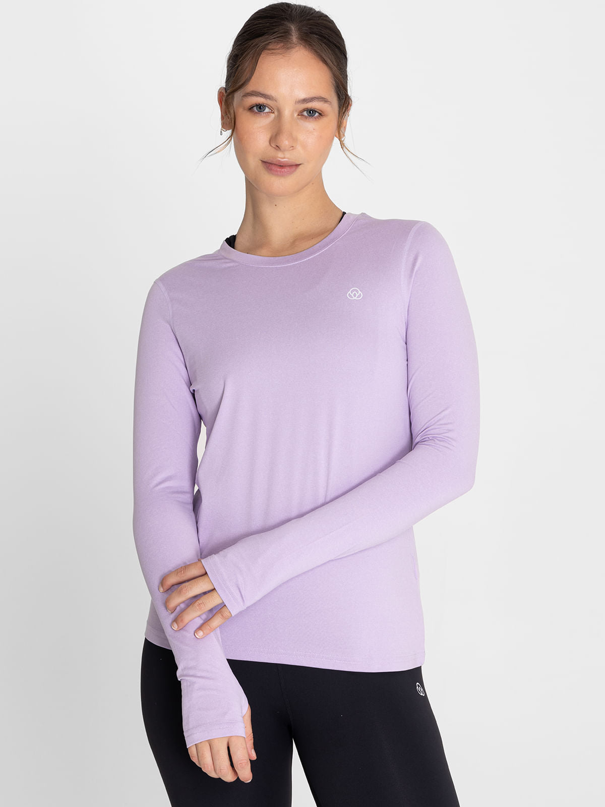 Polo Manga Larga Para Mujer  First Layer Morado Bsoul