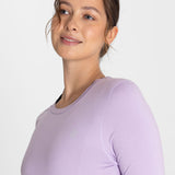 Polo Manga Larga Para Mujer  First Layer Morado Bsoul