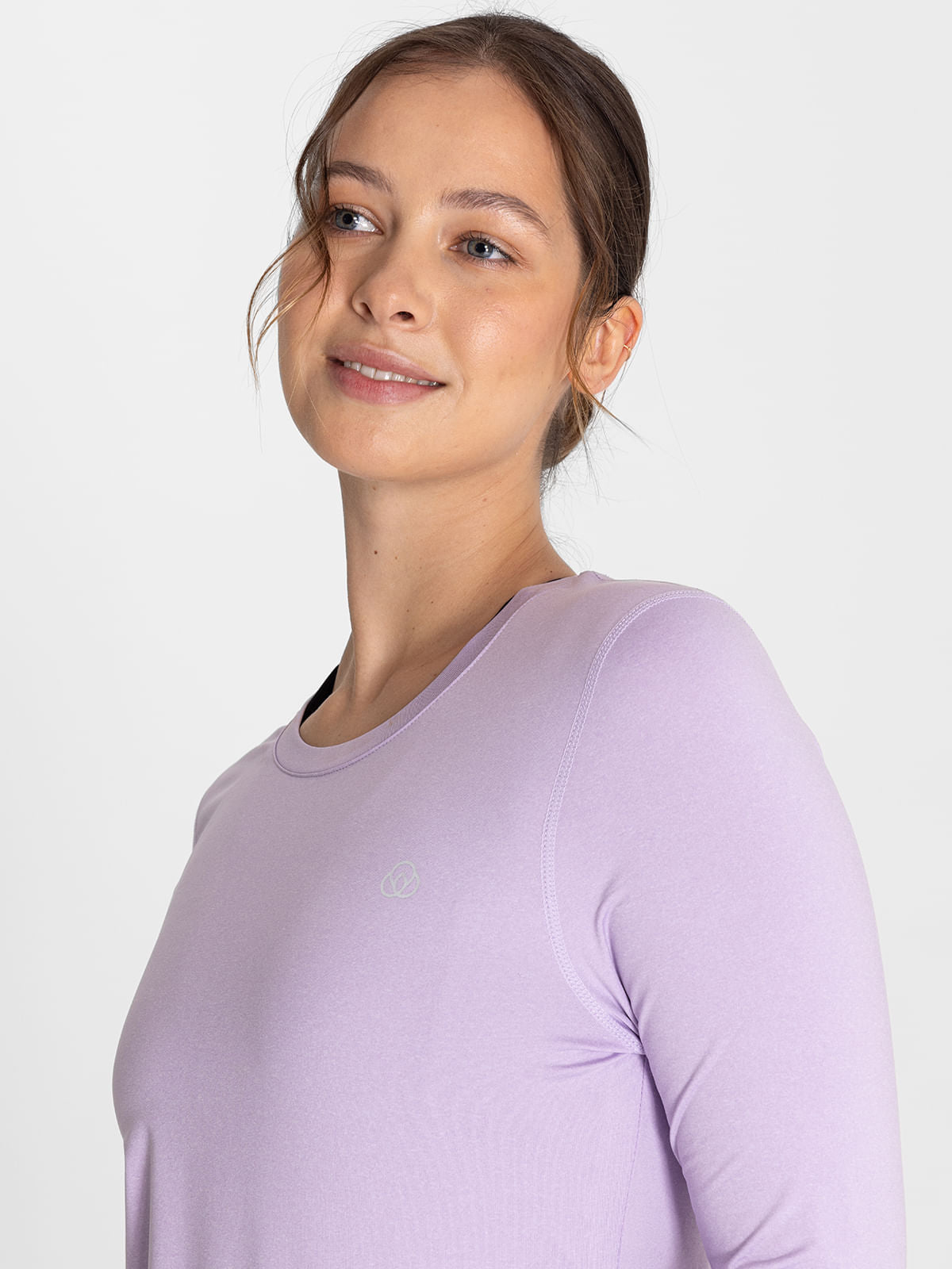 Polo Manga Larga Para Mujer  First Layer Morado Bsoul