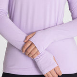 Polo Manga Larga Para Mujer  First Layer Morado Bsoul